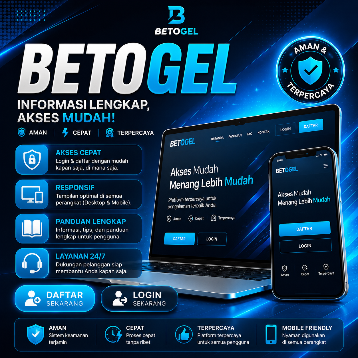 Banner BETOGEL Daftar dan Login